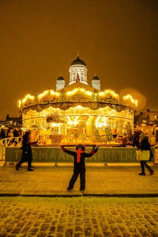 Helsinki with kids at the Christmas Market