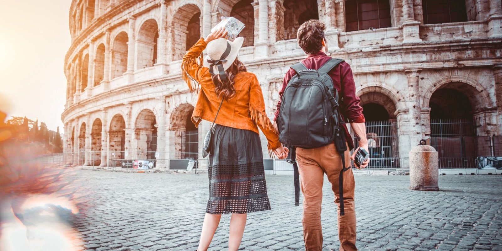 visiting the colosseum