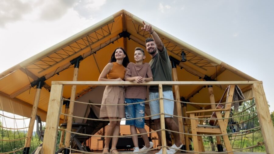 family glamping