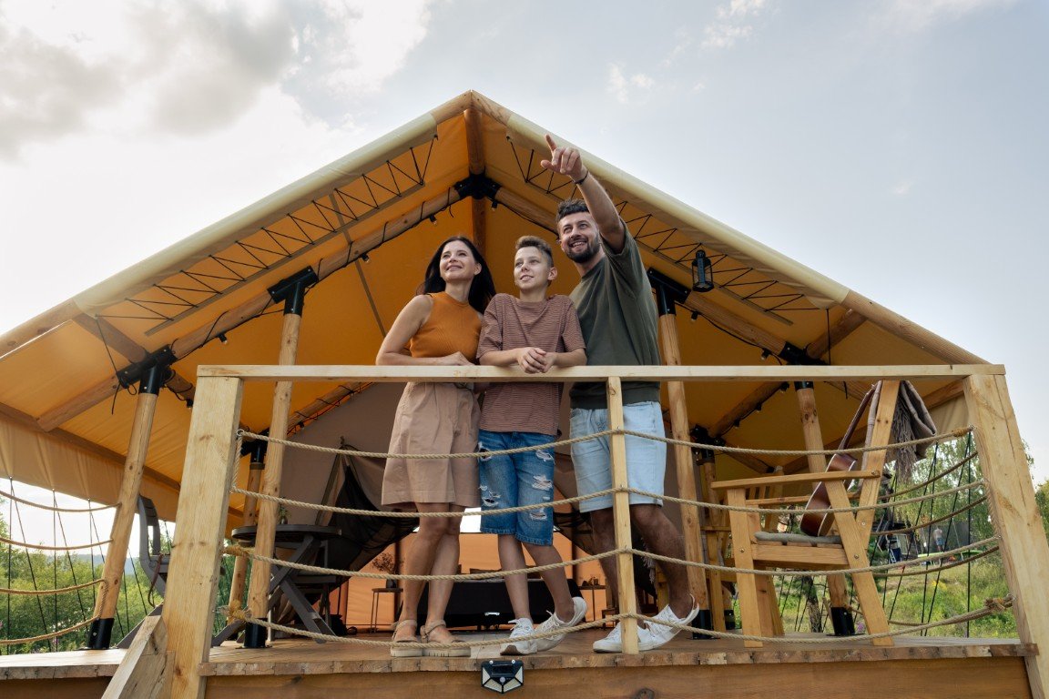 family glamping